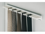 W/Robe Tie Rack 28 Ties 47x432x48mm Wht