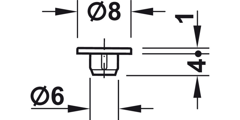 Cover Caps D6mm PF Pl White 9010