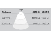 LooxC LED K-Pad DL SM 24V/5W 3000K SS