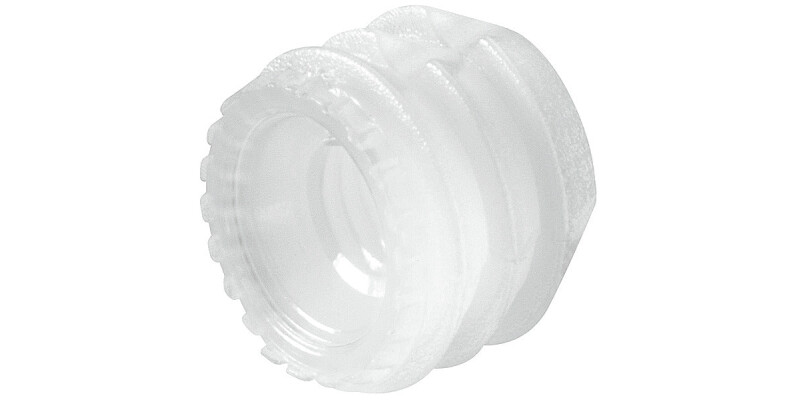 Glue-In Sleeve, M4 - M8 Internal Thread, Plastic, with Grooves for Glue