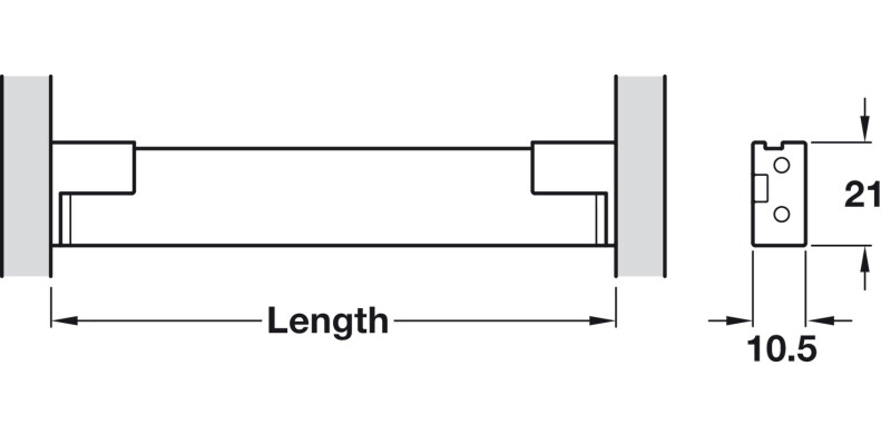 LooxC LED Baski 561mm 24V/7.2W 4000K