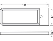 LooxC LED Lineo Lgt SM 24V/5W 3000K SS