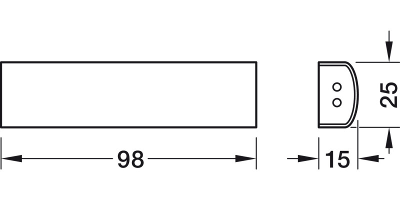 LooxC LED Hiddi Lgt 24V/3W 3900K Blk/Wht