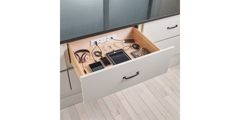 Docking Drawer 1xUSB-C/A St St