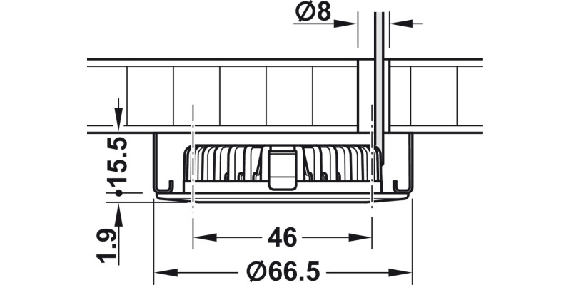 Loox5 LED2048 DL D65mm 12V/3.0W MW PC