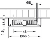 Loox5 LED2048 DL D65mm 12V/3.0W MW PC