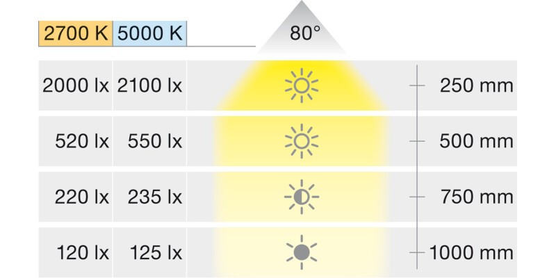 Loox5 LED2091 DL D65mm 12V/3.4W MW Alu