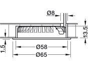 Loox5 LED2094 DL D65mm 12V/2.5W 2700K B