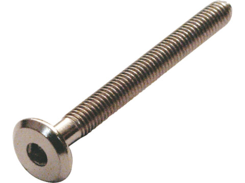 Connecting Bolt Flat End M6x40mm St Blk