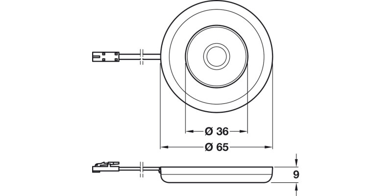 Loox5 LED2027 DL D65mm 12V/2.6W 3000K S
