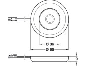 Loox5 LED2027 DL D65mm 12V/2.6W 3000K S