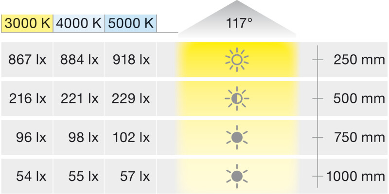 Loox5 LED2027 DL D65mm 12V/2.6W 3000K S