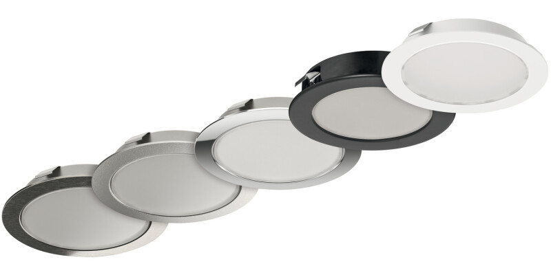 Loox5 LED2047 DL D65mm+Adp 12V/3W 4K Slv