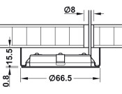 Loox5 LED2047 DL D65mm+Adp 12V/3W 4K Slv