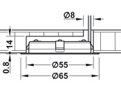 Loox5 LED2047 DL D65mm+Adp 12V/3W 4K SS