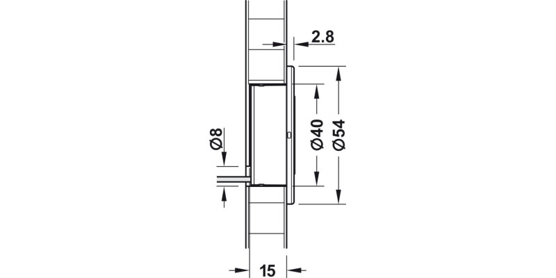 Loox5 LED2028 Sens Lgt 12V/0.34W 2700K M