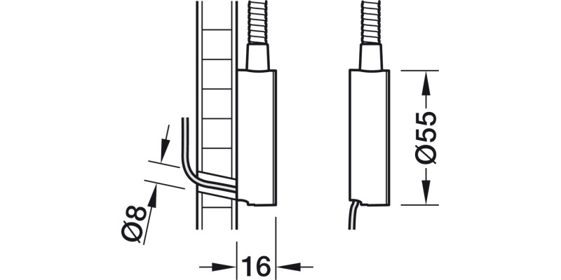 Loox5 LED2034 Read 455 12V/19W 3000K Blk