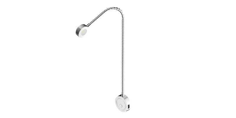 LED Flexible Reading Light 12 V, &Oslash; 36 mm, for Surface Mounting, Loox5 LED 2034