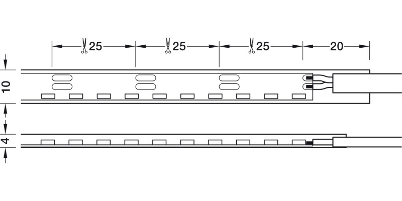 Loox5 LED2099 4mm 3M 12V/9.6W 4000K