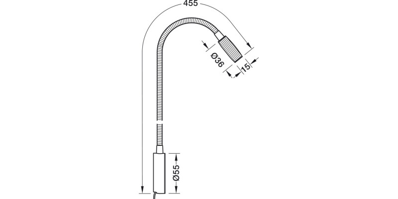 Loox5 LED3034 455mm 24V/19W 3000K Chr