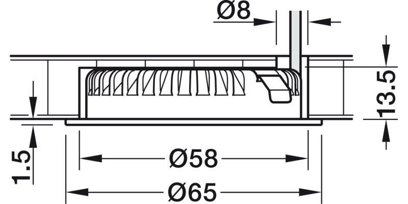 Loox5 LED3094 DL D65mm 24V/2.5W 2700K SS