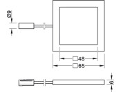 Loox5 LED3081 DL 65x65mm 24V/0.7W RGB