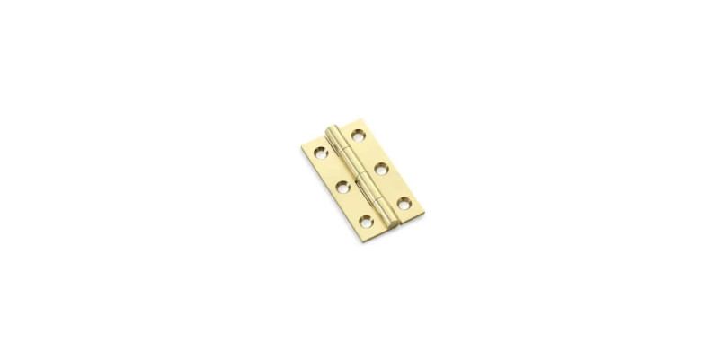 Alexander and Wilks Heavy Pattern Solid Brass Cabinet Butt Hinge - Pair
