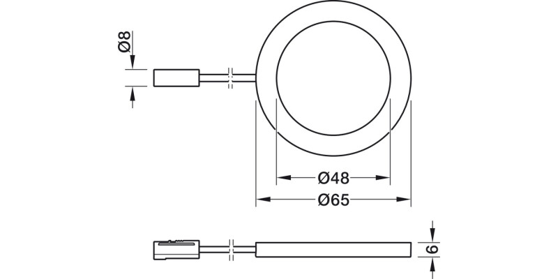 Loox5 LED3035 DL D65mm 24V/2.5W 3K Slv