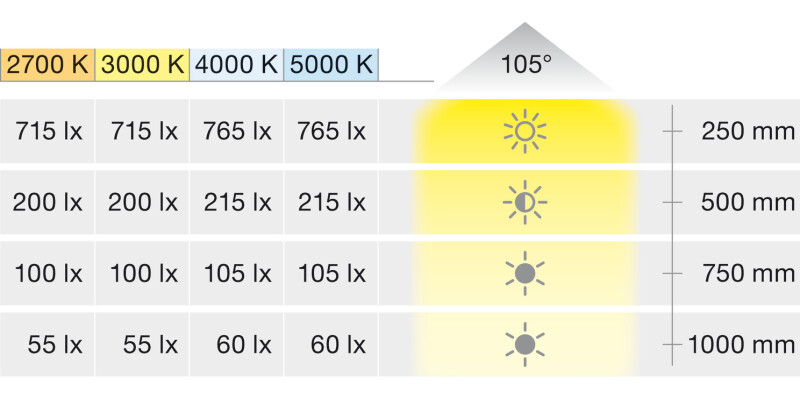 Loox5 LED3035 DL D65mm 24V/2.5W 3K Slv