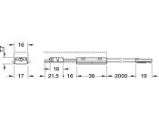 Loox5 LED Dim.Switch Alu Pro 24V/90W Slv