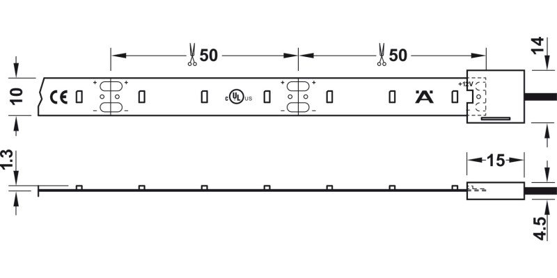 Loox LED2062 8mm 5M Set 12V/4.8W 5000K