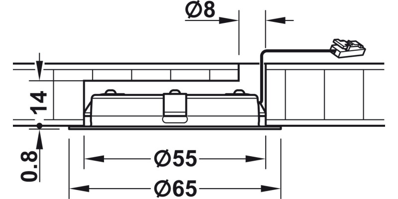 Loox 3038 DL D65mm Set 24V/3W 3000K SS