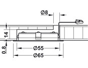 Loox 3038 DL D65mm Set 24V/3W 3000K SS