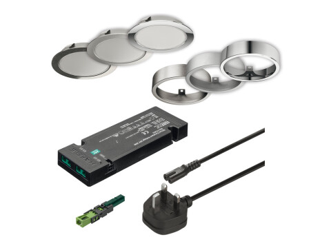 LED Spot Light Set 24 V, Rated IP20, &Oslash; 61 mm, Loox5 LED 3112