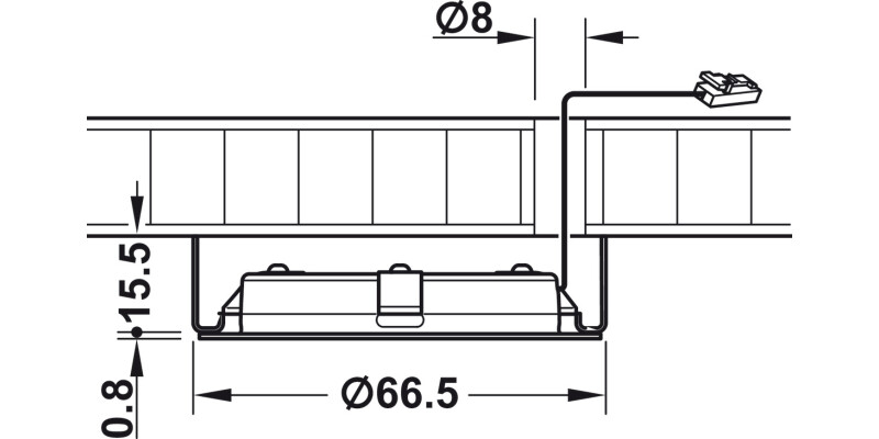 Loox 3038 DL D65mm Set 24V/3W 5000K SS