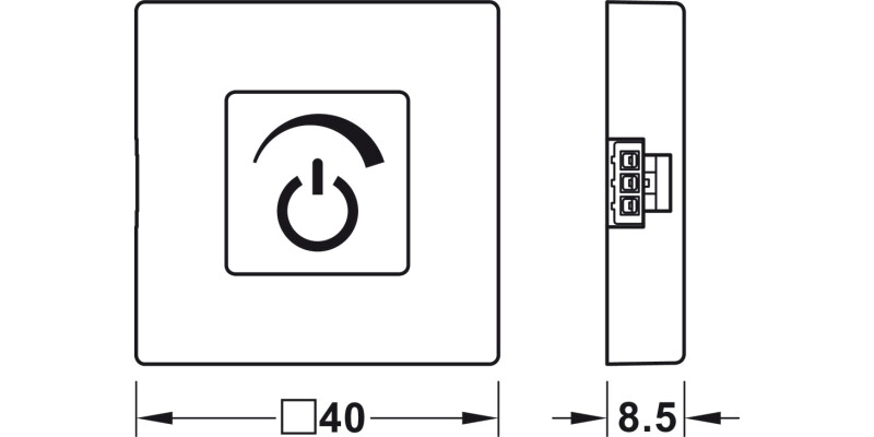 Loox Mod Dimmer w Touch SM Pl Slv