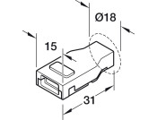 Loox5 LED 8mm IP44 IC Lead 12V 0.5m