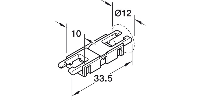 Loox5 LED 8mm Clip Conn.12/24V 33.5m MC
