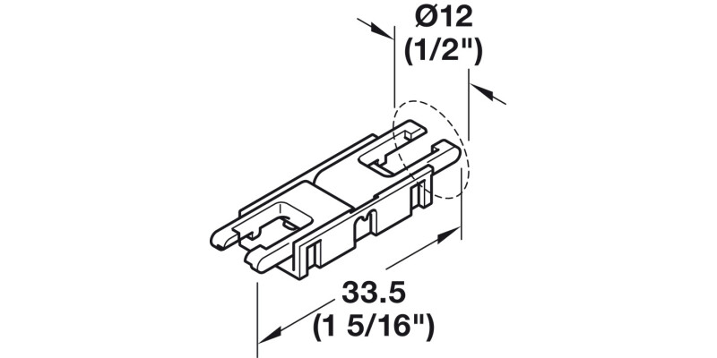 Loox5 8mm Clip Conn. 12/24V 33.5m MW