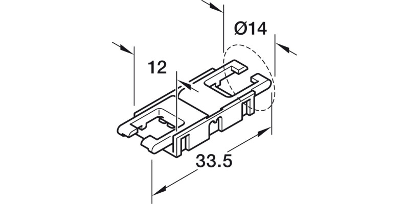 Loox5 10mm Clip Conn. 12/24V 33.5m RGB