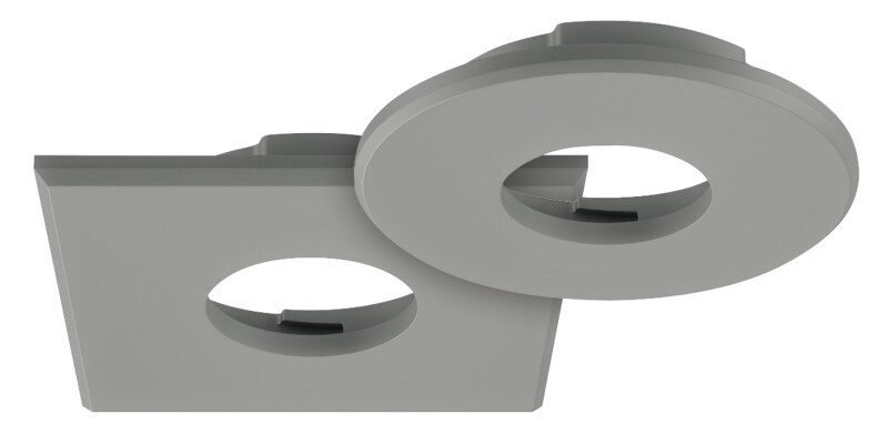Loox LED2090 Bezel RM 32.5x32.5mm Pl Slv