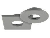 Loox LED2090 Bezel RM 32.5x32.5mm Pl Slv
