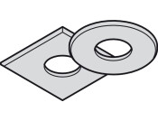 Loox LED2090 Bezel RM 32.5x32.5mm Pl Slv