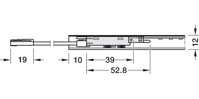 Loox5 LED Mod Dimmer Swt 24V/120W Pl Wht