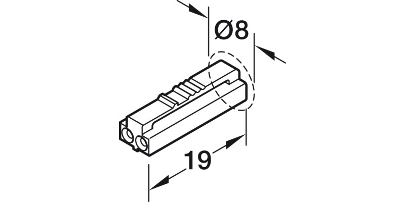 Loox5 LED 8mm IP44 C Lead 12V 2.0m