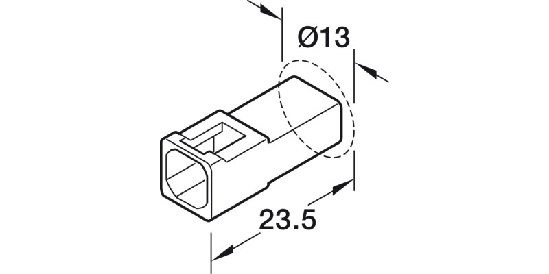Loox5 LED Ext Lead 24V 2.0m RGB