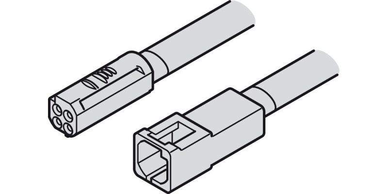Loox5 LED Ext Lead 24V 2.0m RGB