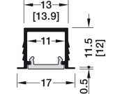 Loox5 1103 Profile 3.0m Alu/Pl Opl/Slv