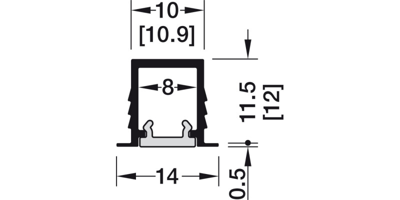 Loox5 1104 Profile 3.0m Alu/Pl Opl/Slv