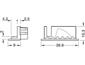 Loox5 1107 Profile 3.0m Alu/Pl Opl/Blk